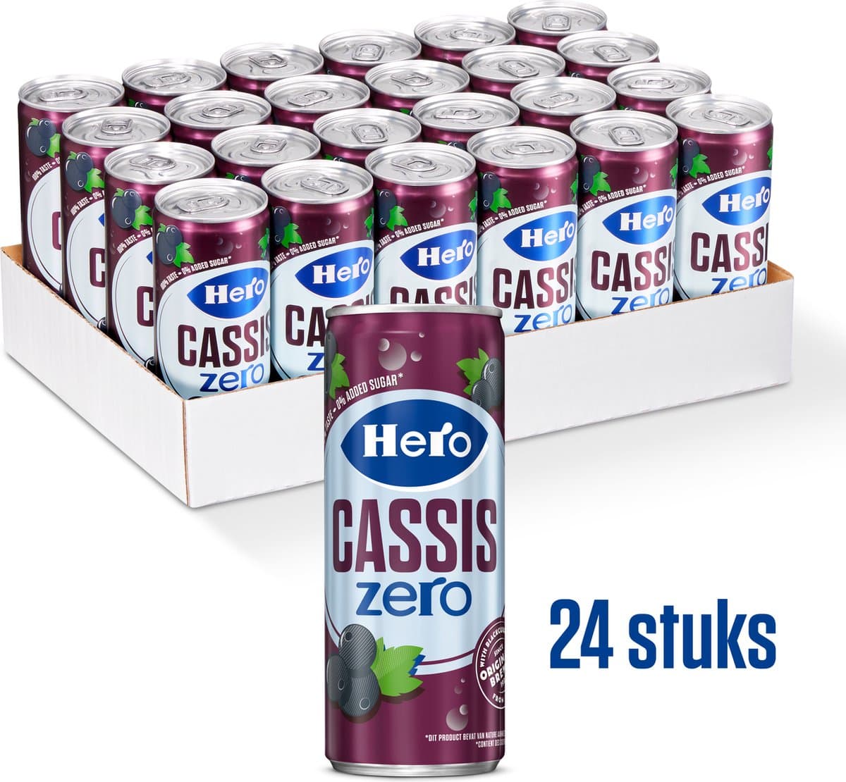 Hero Cassis Zero Frisdrank Blikjes - The Original - Gemaakt van Zwarte Bessen - Handige Tray - 24 x 250ml (EAN: 8713500232322): Waarom ik dit product uitprobeerde