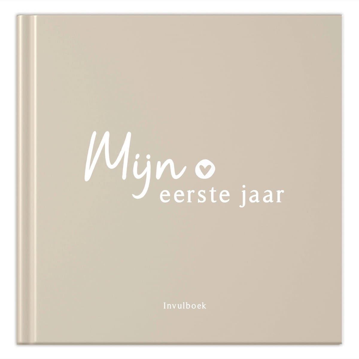 Fyllbooks - Baby Boek Mijn Eerste Jaar - Invulboek Baby - Beige - Geschikt voor alle Gezinssamenstellingen (EAN: 9789083415239)