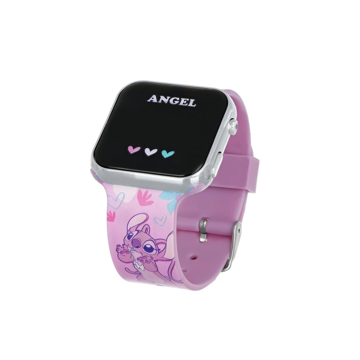 Disney 5-DIS035 Lilo & Stitch - Kinderhorloge - Led Horloge - Disney - Roze (EAN: 0030506612100)
