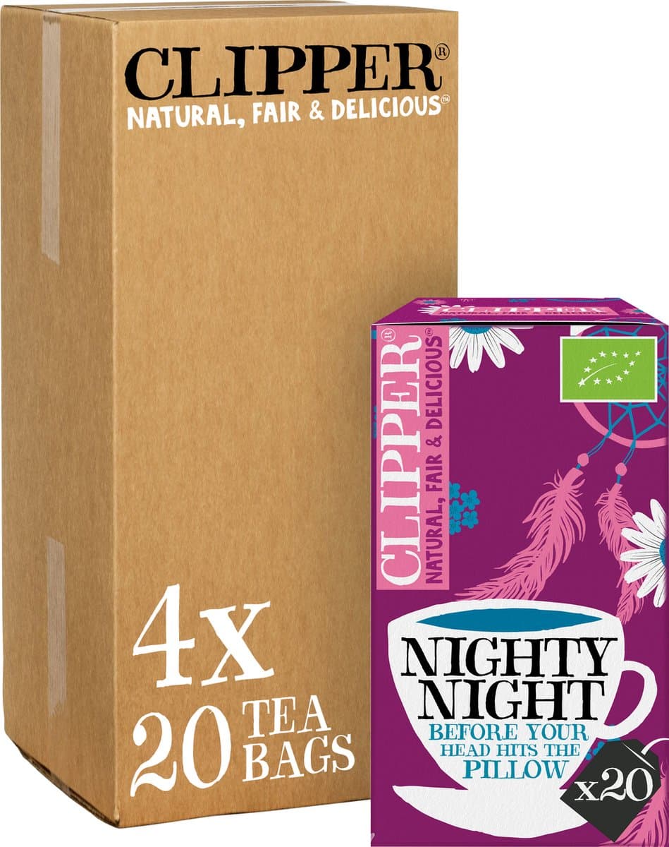 Clipper - Biologische Thee - Nighty Night - Rooibos & Kaneel & Kamille - 4 x 20 theezakjes (EAN: 5021991974762): Waarom ik deze thee meteen in mijn kast stopte