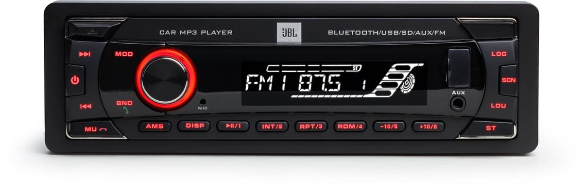 JBL Celebrity 100 - Autoradio - Enkel DIN - Auto Radio met Bluetooth - USB, SD, AUX en FM (EAN: 1200130014062)
