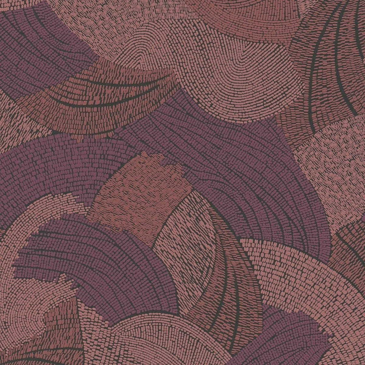 Etnisch behang Profhome 399352-GU vliesbehang licht gestructureerd met abstract patroon mat rood wijnrood bordeauxpaars pastelviolet 5,33 m2 (EAN: 4255740708327): Een kleurenpalet om bij weg te dromen 🍷