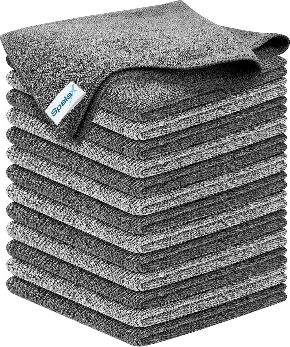 Spalax Luxe Microvezeldoekjes Set - 14 Stuks - Sterk Absorberende Schoonmaakdoekjes - Wasbaar - 30 x 30 cm (EAN: 8720828504949)