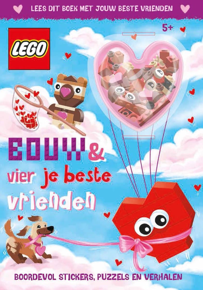 LEGO Boek + bouwstenen - Doeboek met 3 LEGO figuren en stickers - Bouw & vier je beste vrienden - LEGO Friends voor jongens en meisjes vanaf 5 jaar - 6 jaar / 7 jaar / 8 jaar / 9 jaar (EAN: 8710823006852)