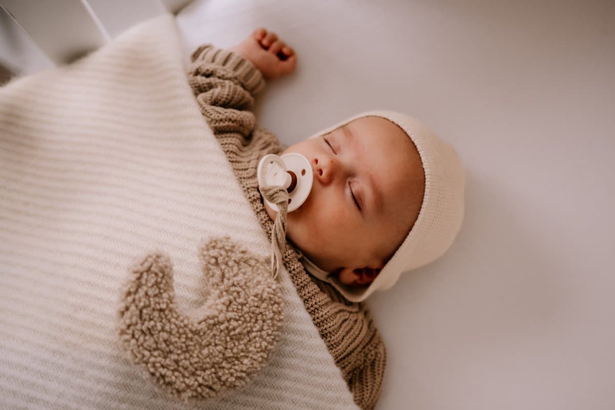 Pure Baby Love - wollen wiegdeken - 100% wol - kleur natural (off white, geen wit!) (EAN: 8719324165525)