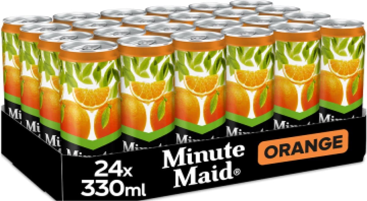 Minute Maid - Orange - Sleek blik - 24 x 33 cl (EAN: 5000112510102)