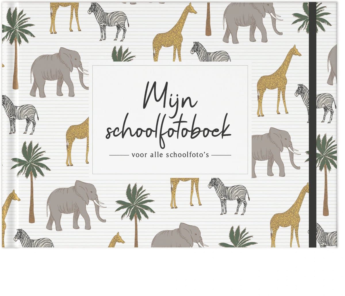 Fyllbooks - Schoolfotoboek Invulboek - Schoolfoto Album - Schooljarenboek - Jungle - Geschikt voor: 12 Portret- en Klassenfoto's (EAN: 9789083354422)