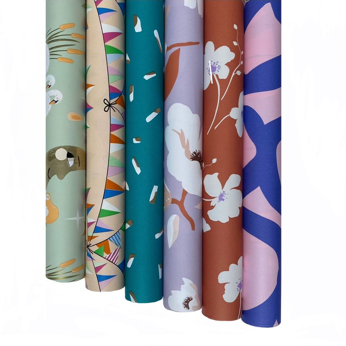 Luxe Cadeaupapier rollen - 6 stuks - Dubbelzijdig bedrukt - 30x200cm - Inpakpapier (EAN: 6091626996925)
