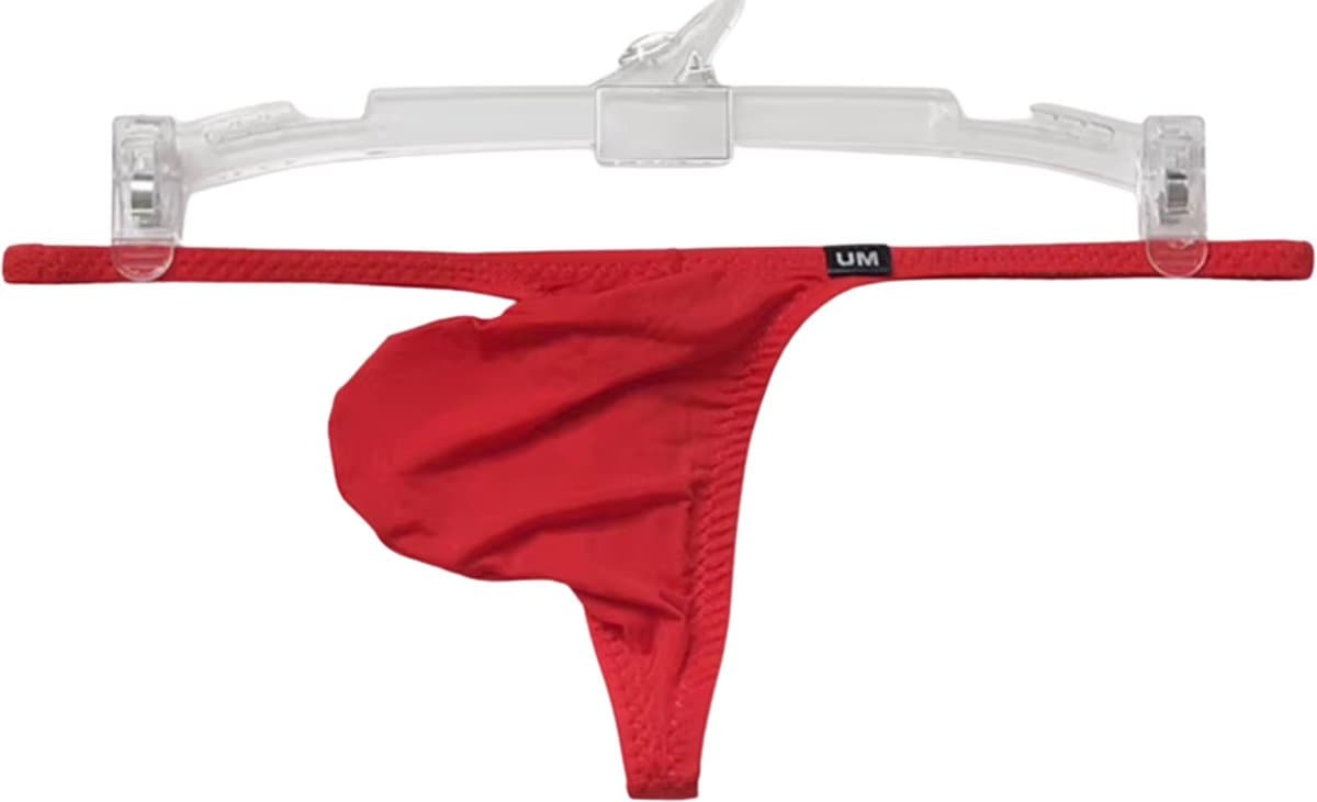 Heren String Rood - Dunne T String - Sexy Design - Mannen Onderbroek - Lingerie Voor Mannen - Ondergoed Maat M (EAN: 8785290592184)