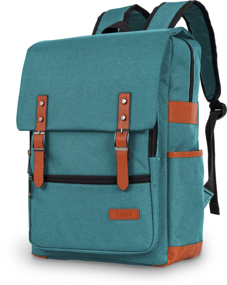 ZILOU® Laptop Rugzak - t/m 17 inch - Rugtas - Dames en Heren - Schooltas - Laptoptas - Boekentas - Anti Diefstal - 36L - Waterafstotend - Petrol (EAN: 8720168155368)