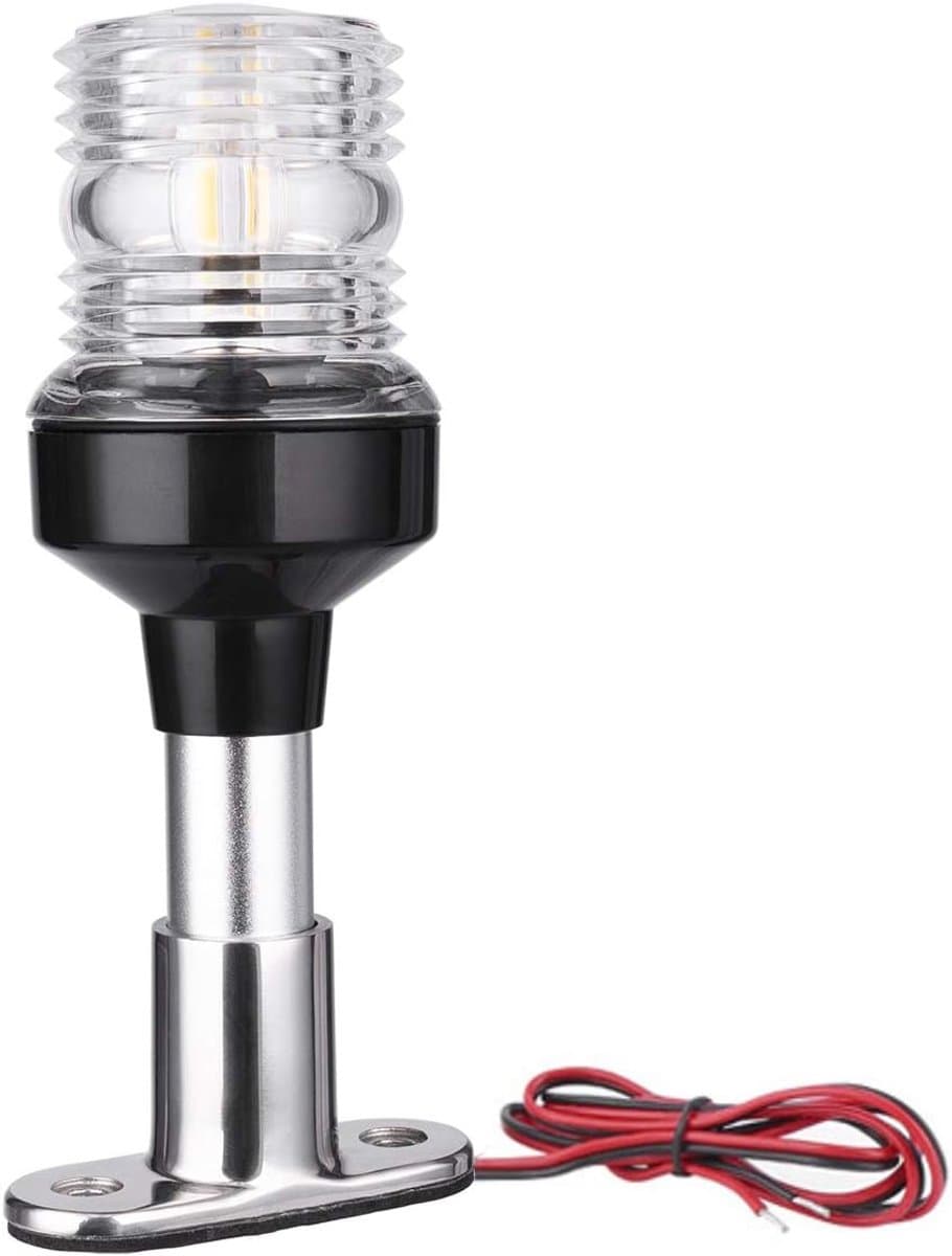 Geschikt voor Bootnavigatielicht 360° Wit LED 12v Zeilboot Signaallicht Ankerlicht voor boten Jacht Waterdicht licht IP65 (EAN: 6404922345210)