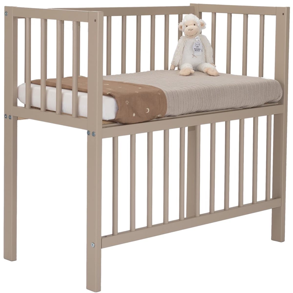 Colorfull Home - Wieg - Co-Sleeper - Aanschuifwieg - 40x80 cm - Sand (EAN: 5905215121432)