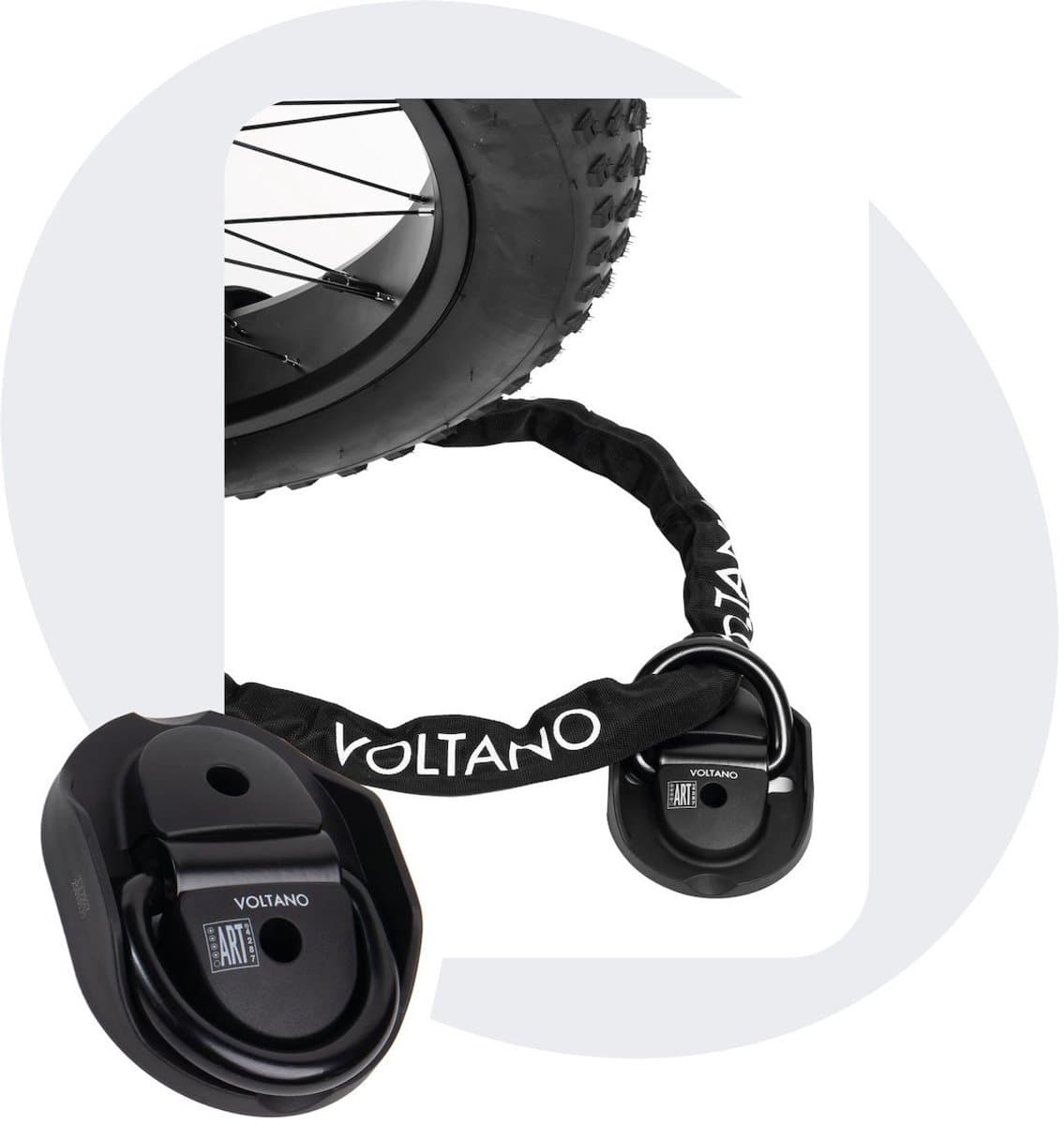 Voltano Muuranker ART4 Lockpoint Pro - Incl. Bevestigingsmateriaal - Wandanker / Vloeranker / Muurbeugel - Nederlandse Instructie (EAN: 8721225720284)