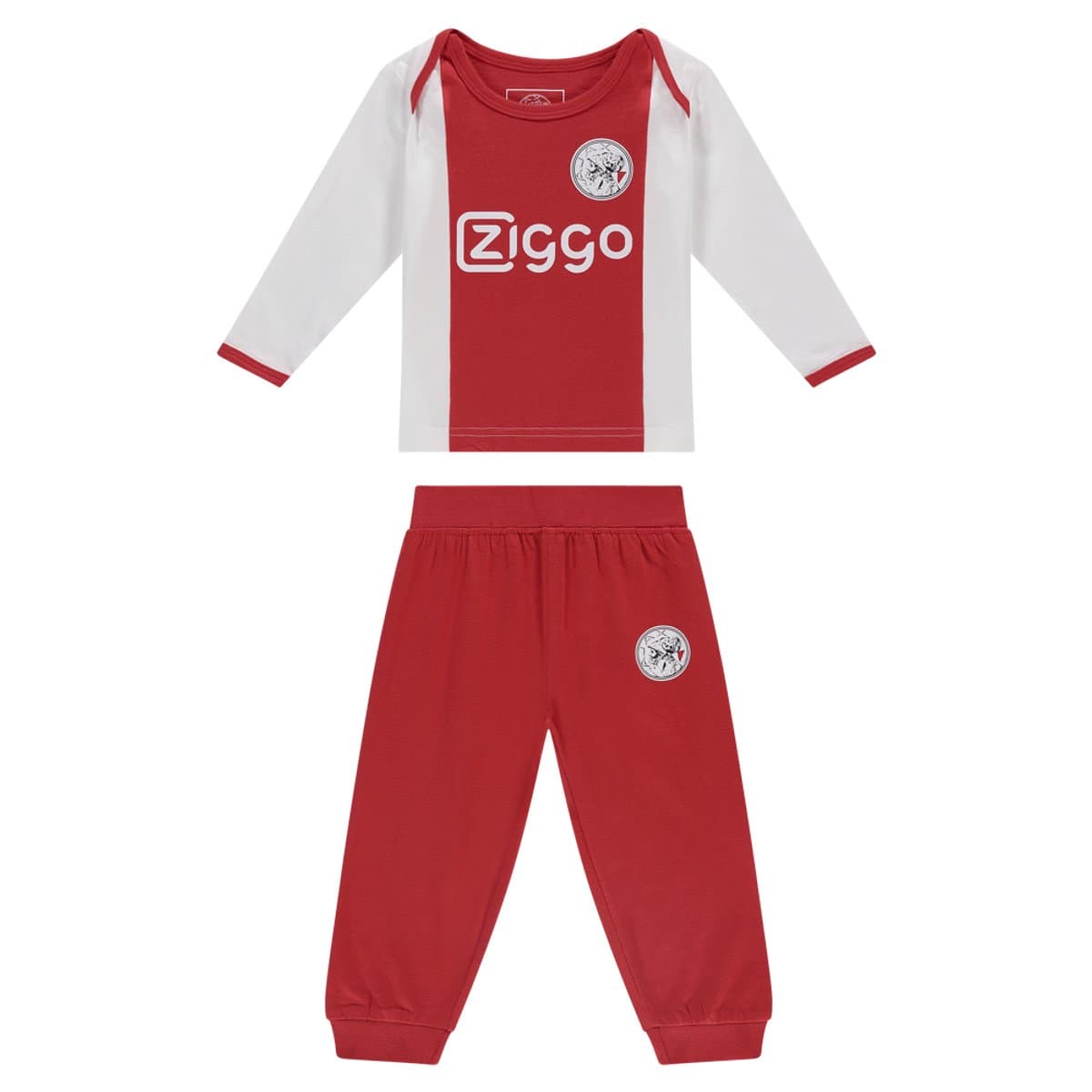 Ajax-baby pyjama wit rood wit Ziggo (EAN: 8718712074098): Een beetje context