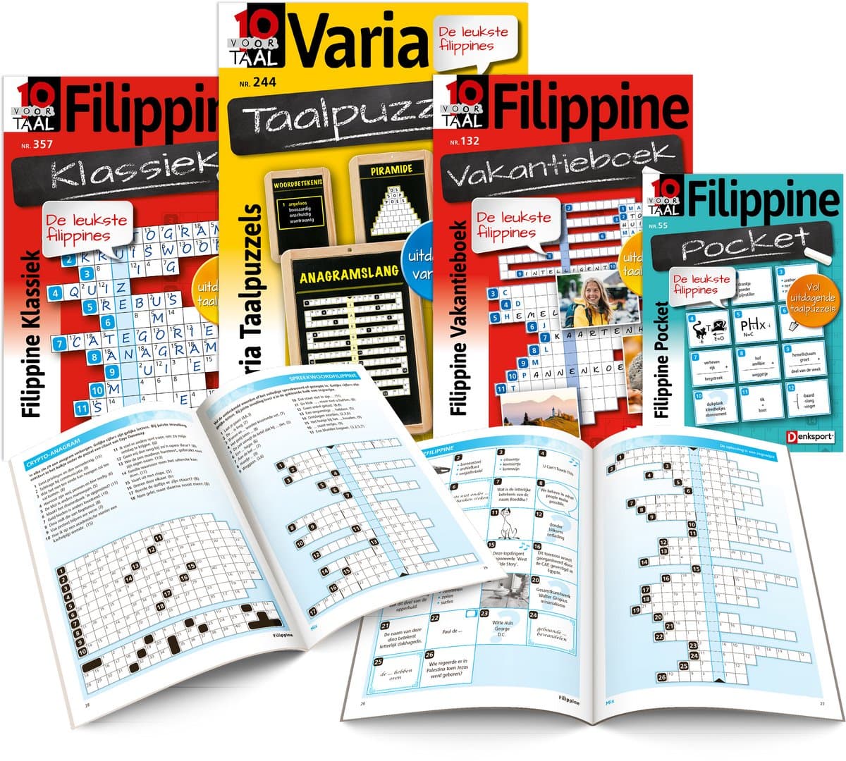 Denksport Tien voor Taal puzzelboek pakket nr. 8 (EAN: 8710835874340)