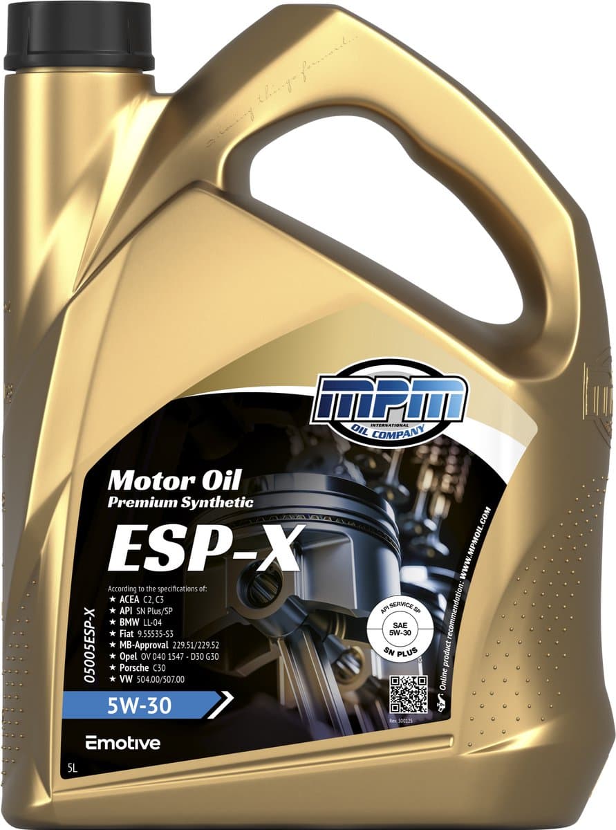 MPM Motorolie 5w30 esp-x - 5 liter (EAN: 8714293046691)