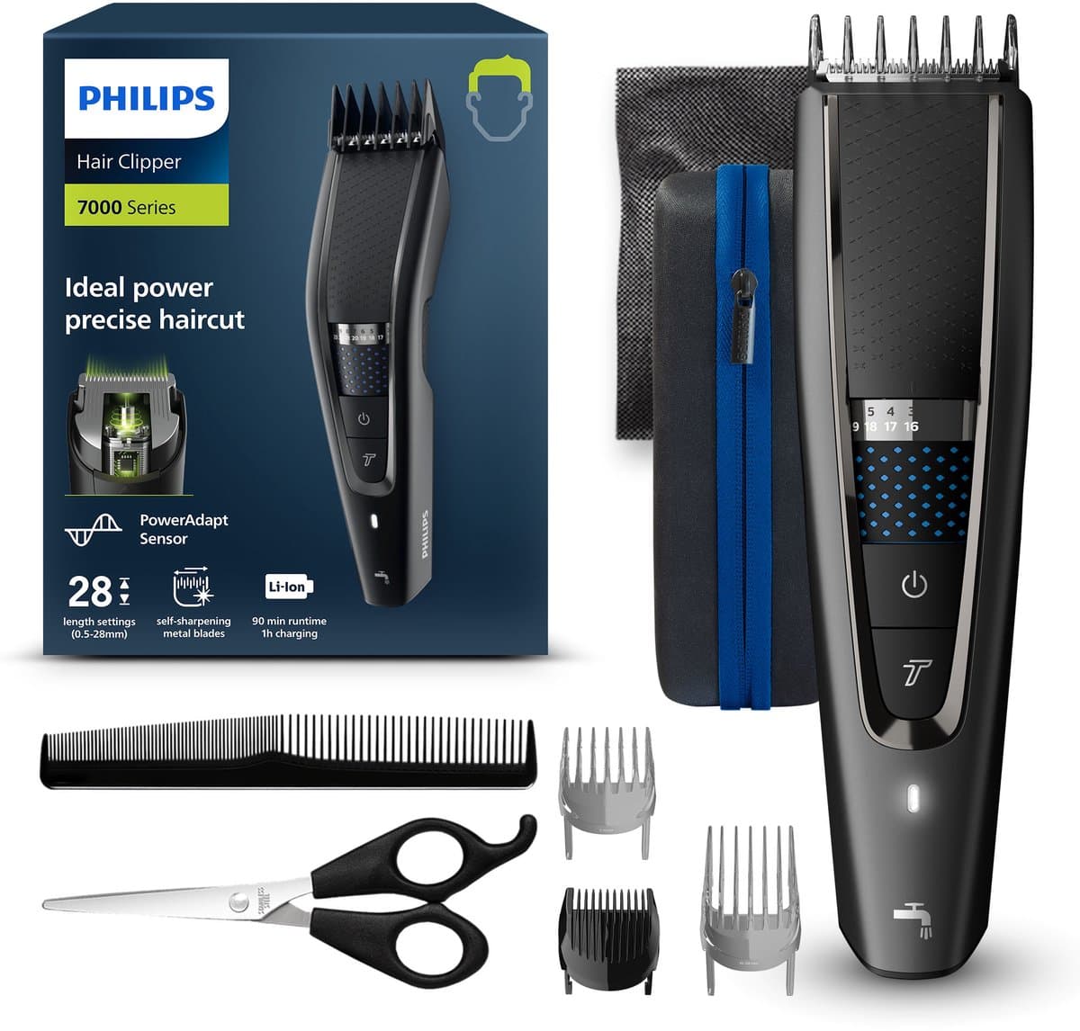 Philips Serie 7000 HC7650/15 - Tondeuse voor mannen - Zwart/Grijs (EAN: 8710103897903): Waarom zelf doen 💇‍♂️