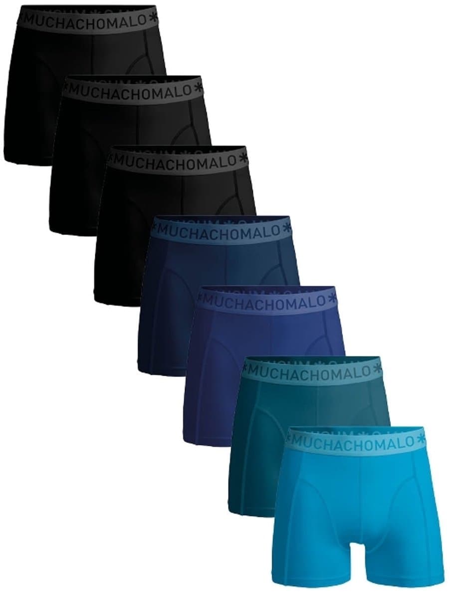 Muchachomalo Heren Boxershorts – 7 Pack – 95% Katoen – Normale Lengte – Ondergoed Heren (EAN: 8720594423482)