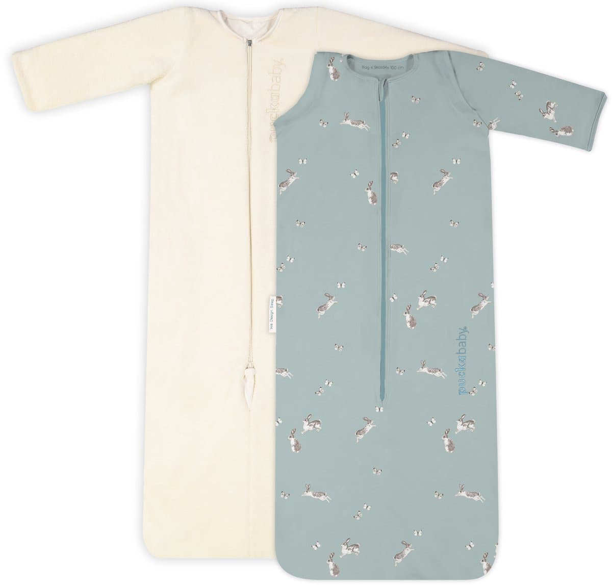 Puckababy Bag 4 Seasons slaapzak baby (6m-2.5j) - Bunnies - TOG 0.25-2.0 - 4 seizoenen (EAN: 5413421816306): Eindelijk een slaapzak die écht meegroeit (en meevoelt) met je kleintje 🌿