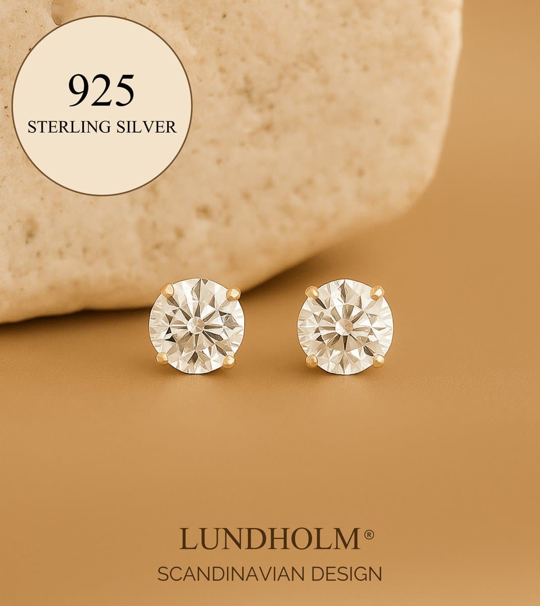 Lundholm Luxe 925 Sterling Zilver Studs Oorbellen Jewellery - Oorknopjes Zilver Zirkonia 4 mm - sieraden dames Vrouwen cadeautjes Moederdag cadeau afscheid collega bedankt tip - in Luxe Geschenkverpakking (EAN: 8721001445431): **Wat Ziet Ik Één Vo...