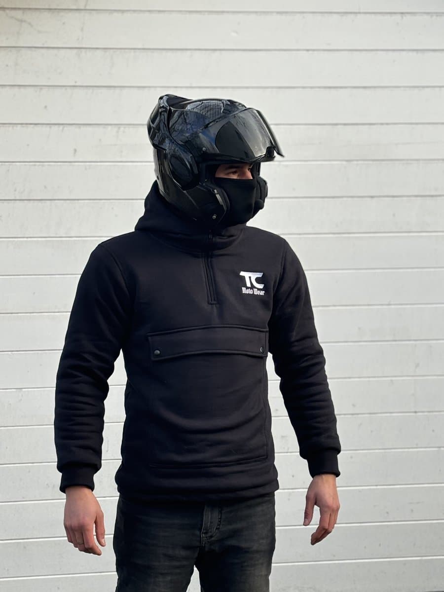 Kevlar Motorhoodie L - TC MotoWear - CE-Level 2 - Hoogwaardig Kevlar - Motorhoodie (EAN: 8720892810212)