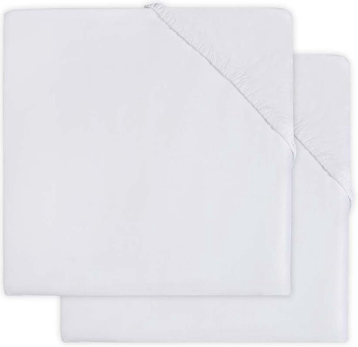 Jollein Hoeslaken Molton Ledikant 60x120cm - Wit - 2 Stuks (EAN: 8717329351264)