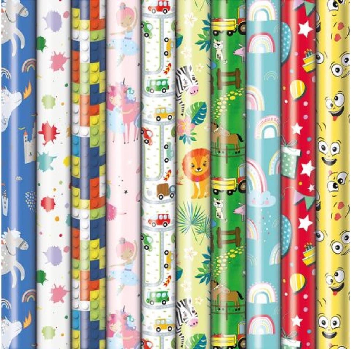 Cadeaupapier - Kindermotief - Verschillende Dessins - 200 cm X 70 cm - Mix assortiment - Vele Kleuren - Inpakpapier - 5 rollen (EAN: 4058653100055): Waarom ik er meteen verliefd op was