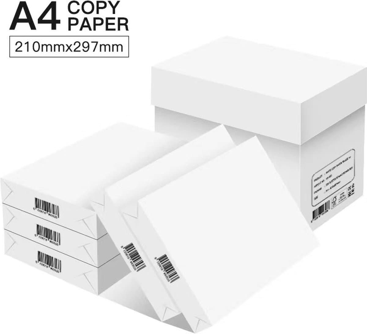 White copy A4 printpapier 75 grams Vadelo kopieerpapier doos 5 pak/2500vel (EAN: 8720618993526)