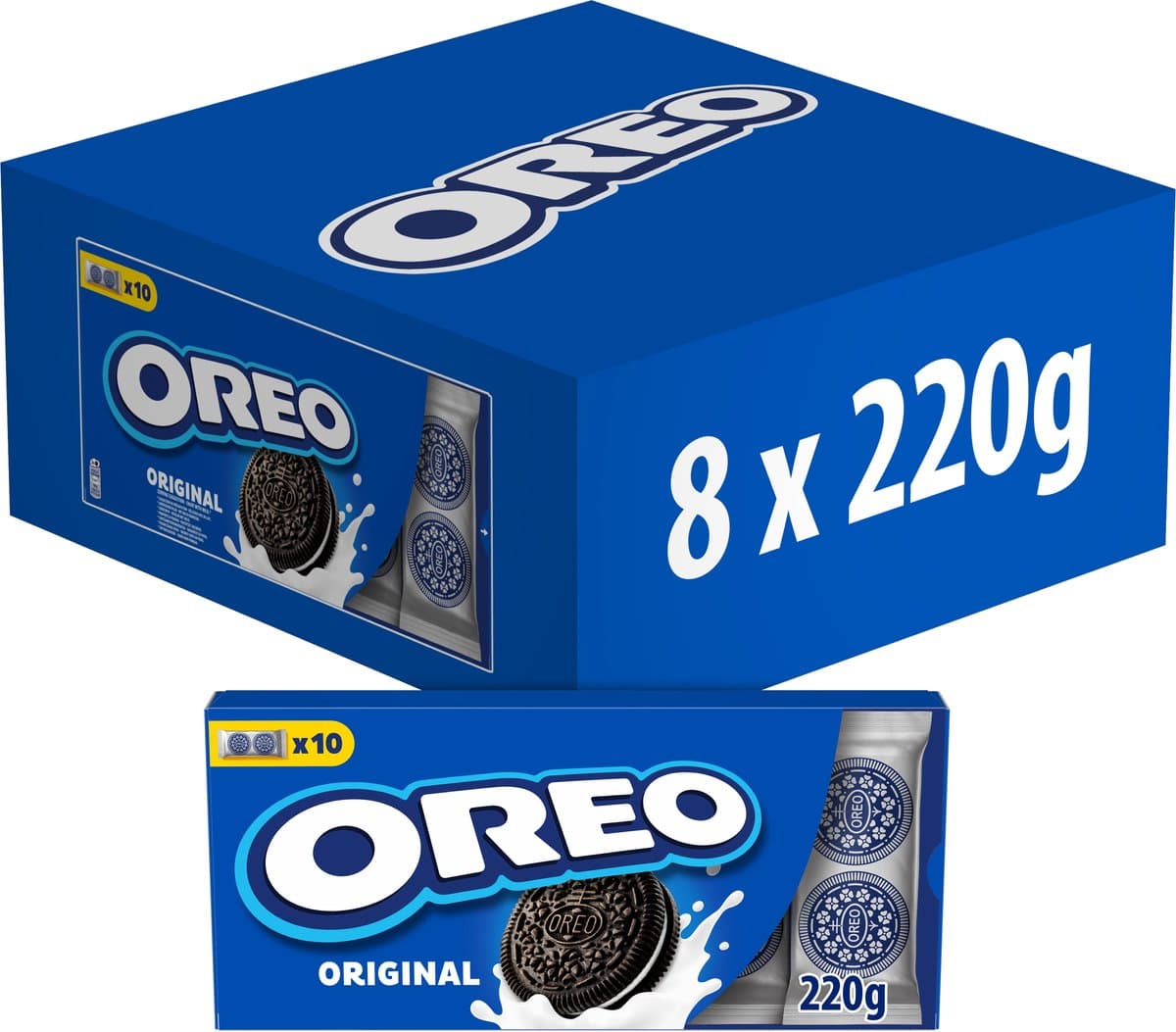 OREO Original Koekjes Chocolade Cacao met Vanille Crèmevulling 8 x 220 gr (EAN: 7622210246042): Unboxing First impressions matter! 📦✨
