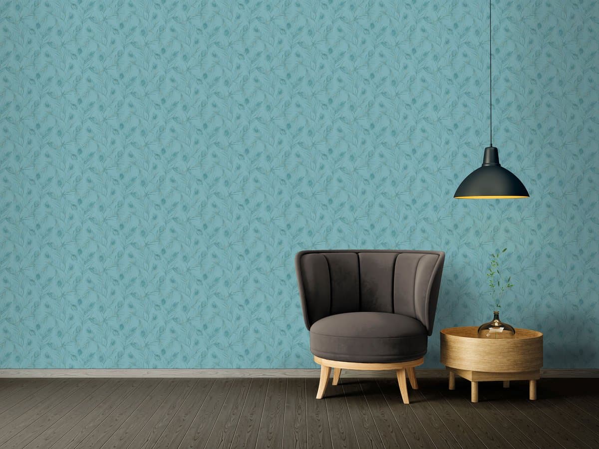 AS Creation - Vliesbehang - Verenbehang 37367-3 - Turquoise - Glitter - Woonkamer & Slaapkamer (EAN: 3309045132286): De kleur waar je direct vrolijk van wordt