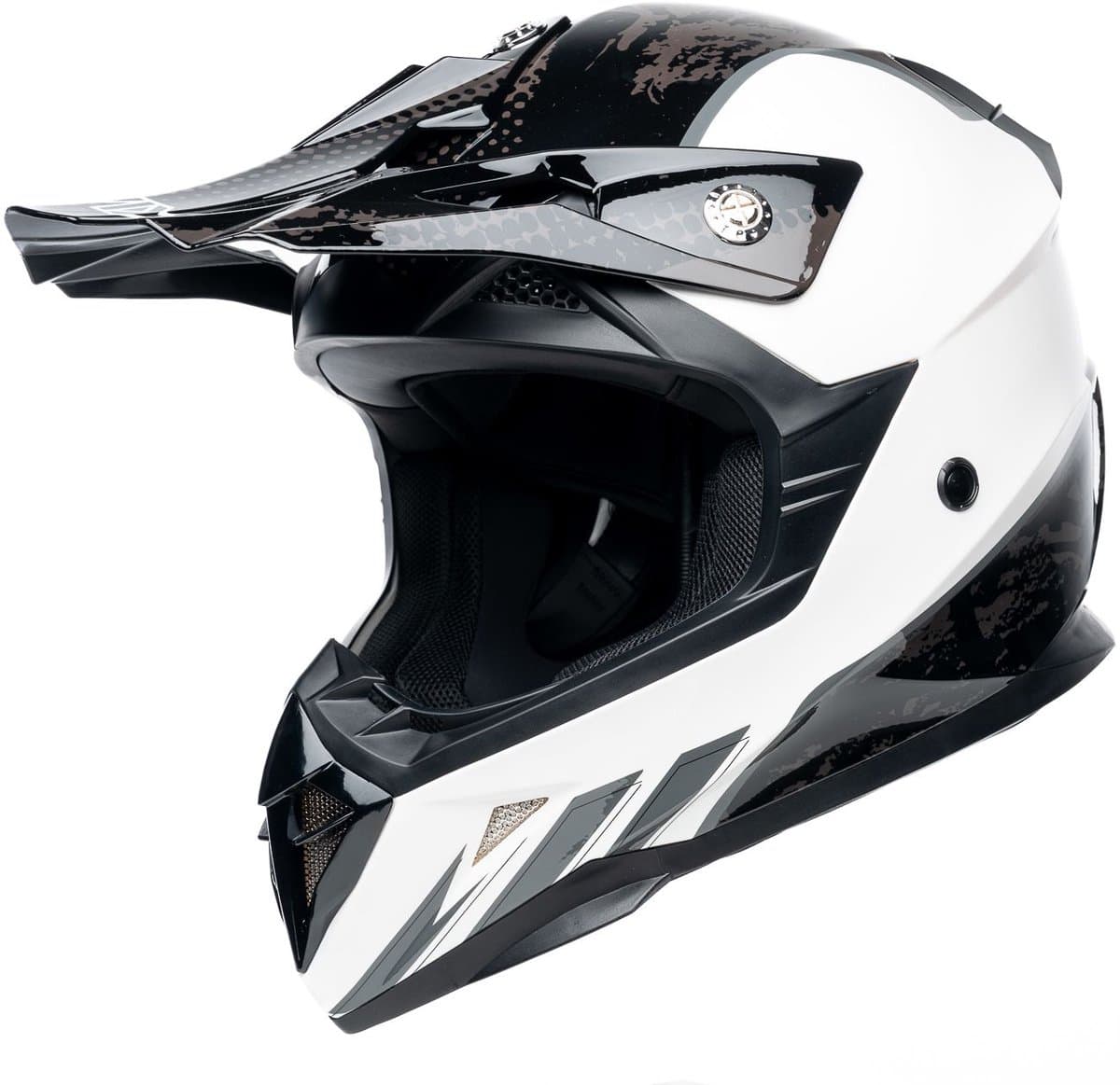 MOTOBLOUZ Motor Cross Crosshelm DIRTY CANCAN Zwart/Wit M (EAN: 3665404053600)