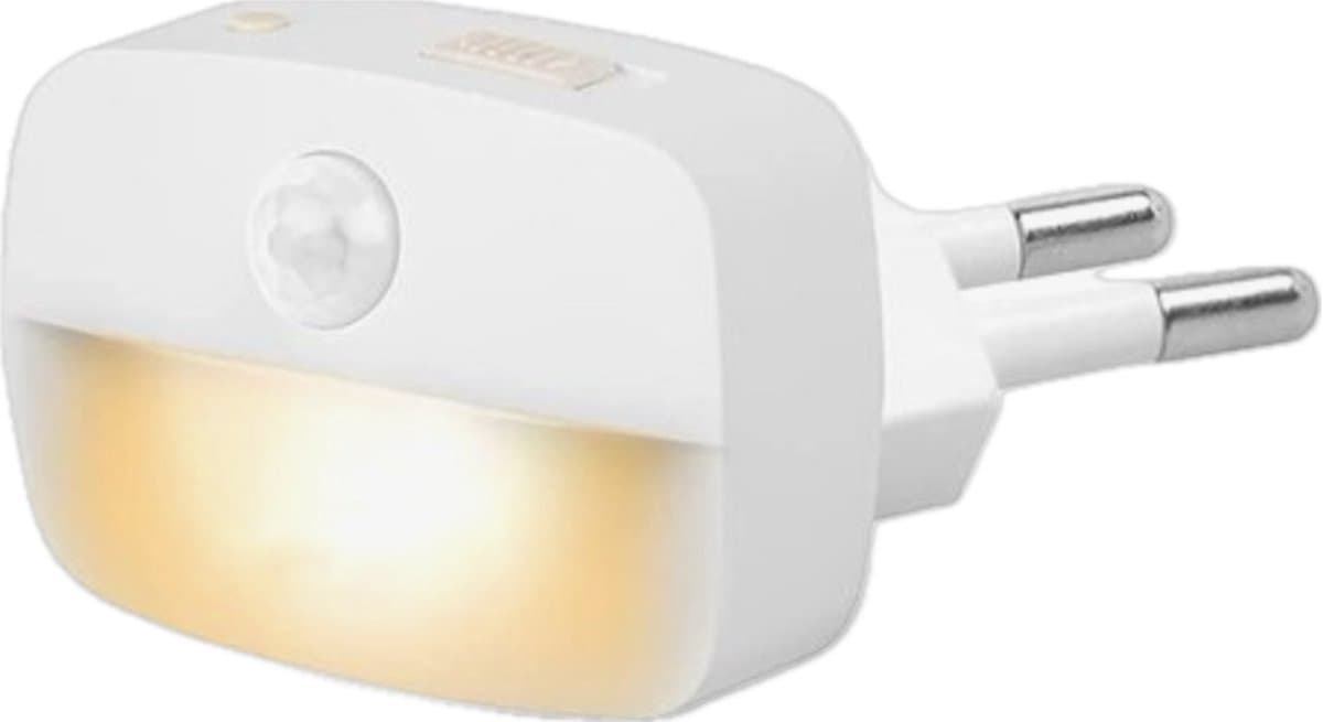 Nachtlampje met bewegingssensor Plug-in- Nachtlampje Stopcontact - 3 standen (EAN: 8721249433009)