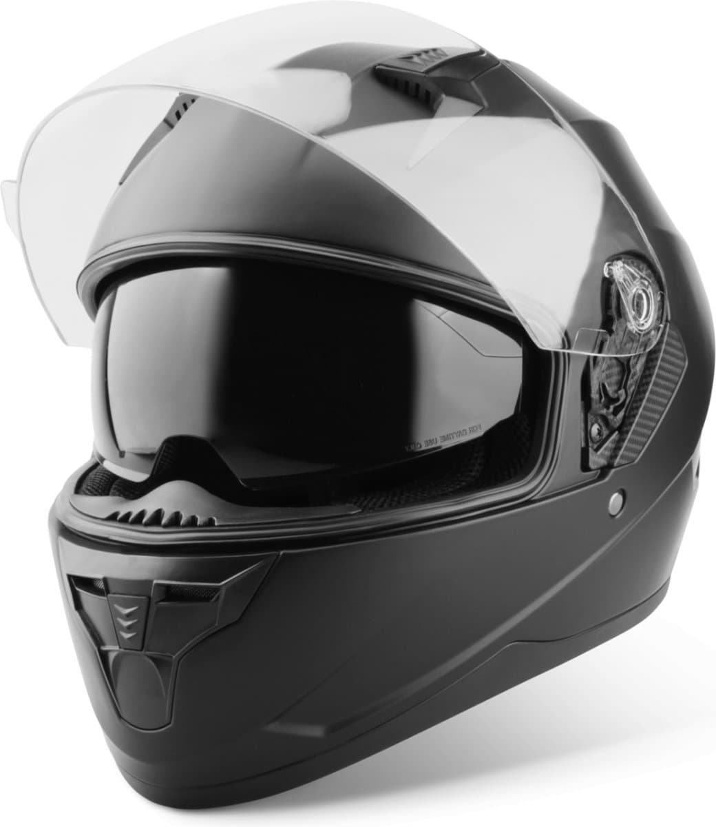 VINZ Kennet Integraalhelm met Zonnevizier - Motorhelm & Scooterhelm & Brommerhelm - Heren & Dames - Mat Zwart - M (EAN: 8720574322576): 🎯 Waarom een integrale helm
