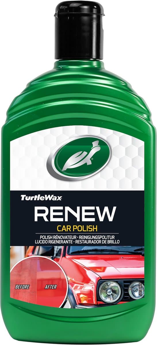 Turtle Wax GL Renew Polish - Verwijdert krassen, schaafplekken en verwering - Brengt kleur terug – Voor doffe, verbleekte lakken - Perfect voor oudere auto’s - 500ml (EAN: 5010322776342): Eén blik en ik wist het dit is geen zware klus