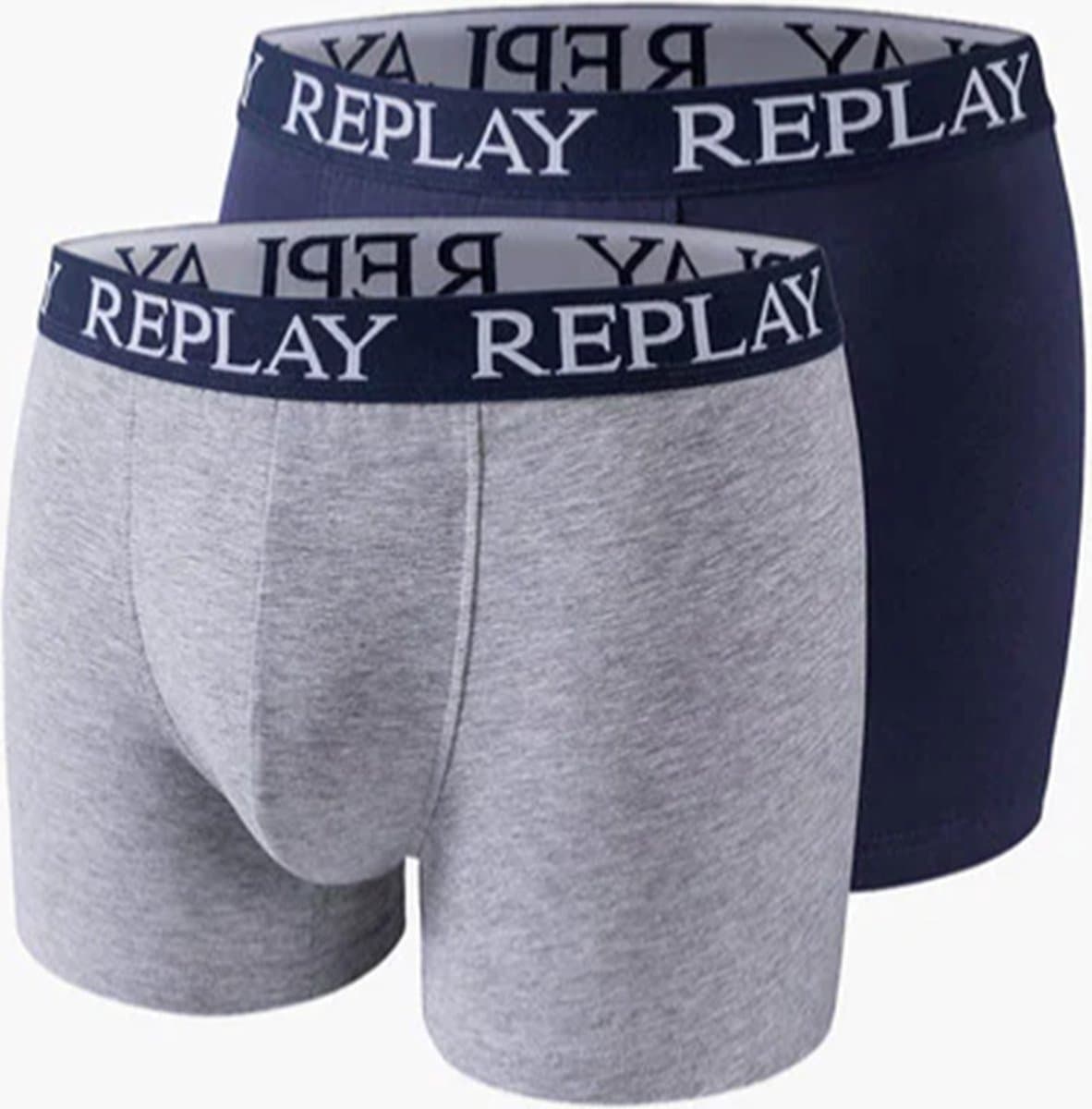 Replay - Boxershorts - Katoen - Stretch - Grijs/blauw - 2 stuks - Maat L (EAN: 8054216606718): Waarom ik over boxershorts wil praten
