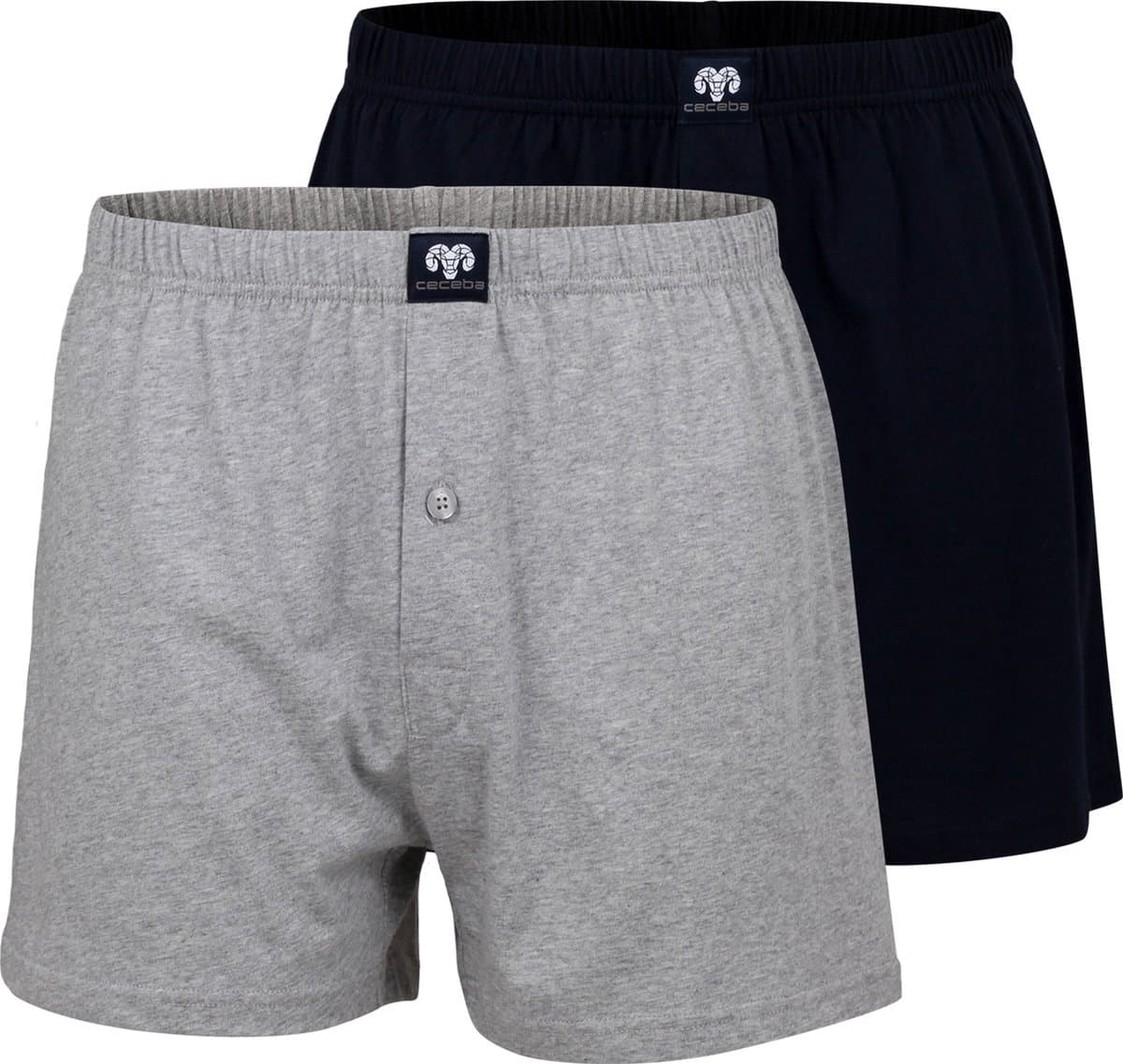 CECEBA Daytona 2-pack Heren Boxershorts wijd - Grijs (EAN: 4059995116520)