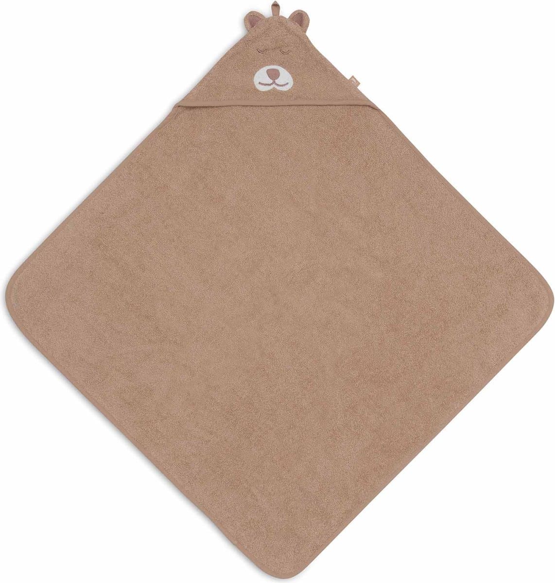 Jollein - Badcape Badstof 75x75cm - Baby Handdoek met Badcape, Omslagdoek, Badponcho - Jungle Jambo Cheetah (EAN: 8717329388390)