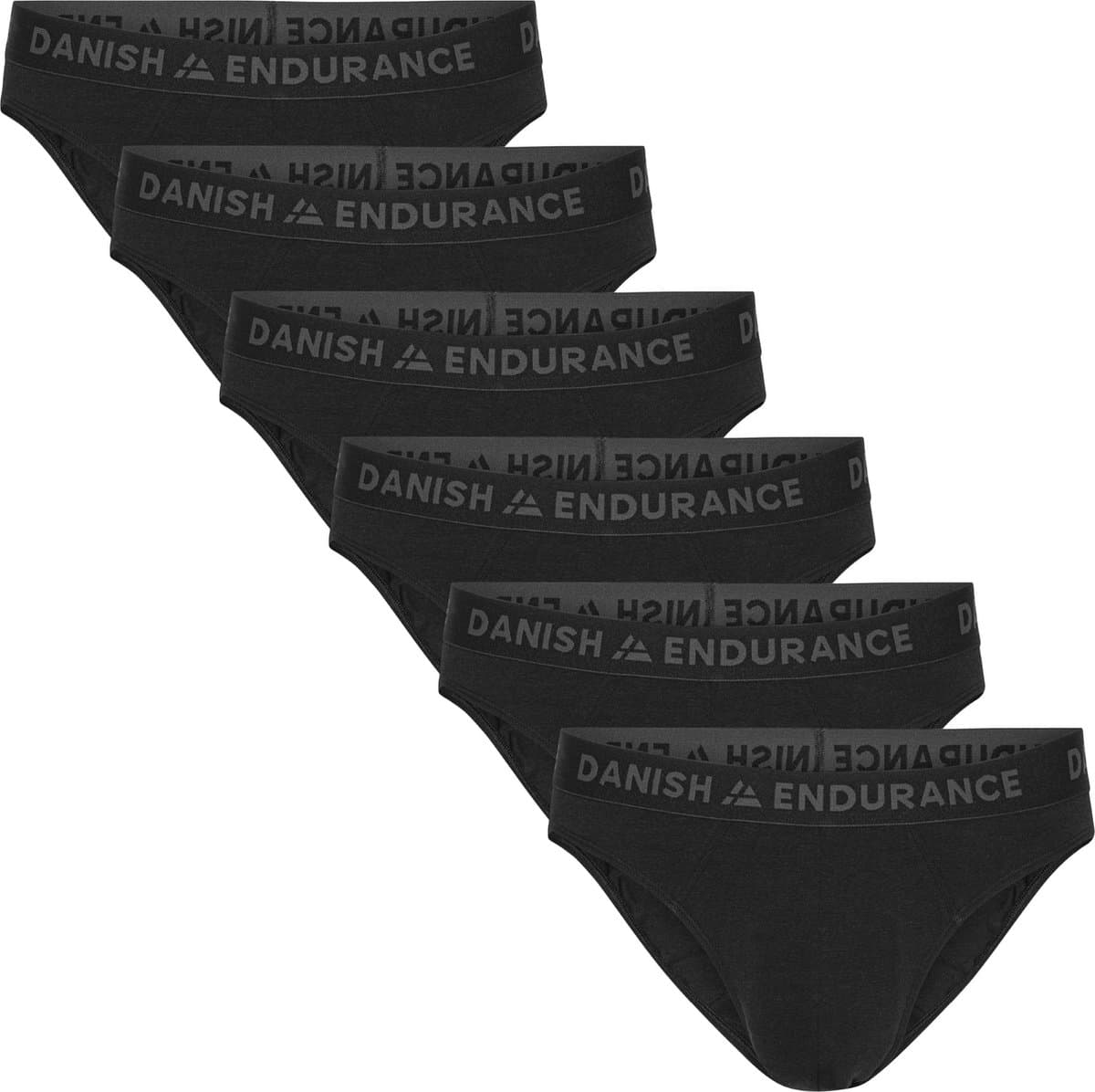 DANISH ENDURANCE Bamboe Viscose Slips - Klassiek Ondergoed - voor Heren - 6 pack - Zwart - Maat 4XL (EAN: 5713205035283)