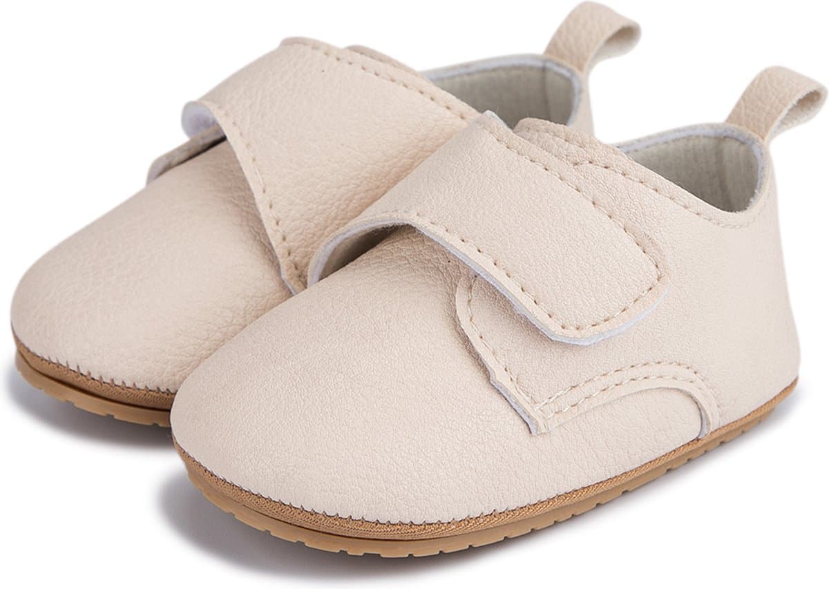 Baby schoentjes – Babyschoenen - PU Leer - Maat 20 - 13cm - Beige (EAN: 2100000007615)
