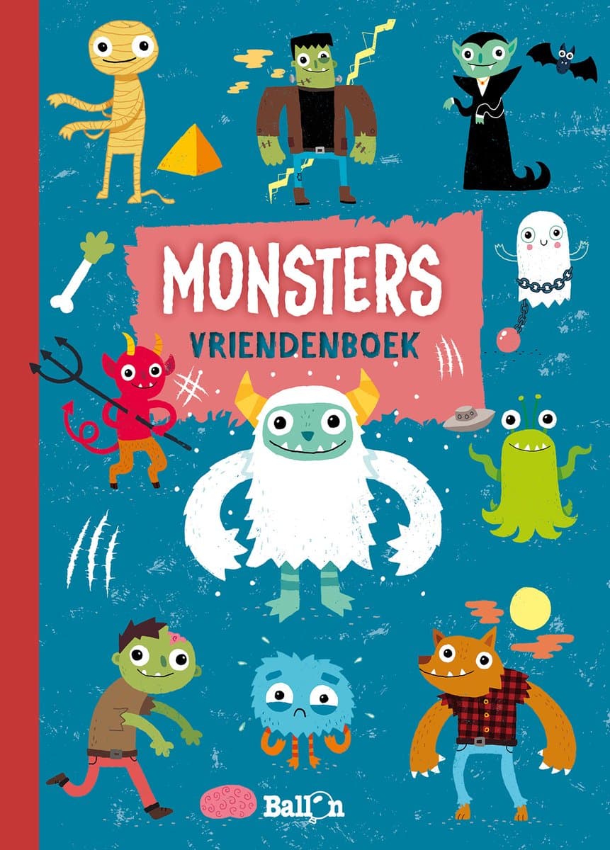 Ballon Vriendenboek - Monsters (EAN: 9789403205786)