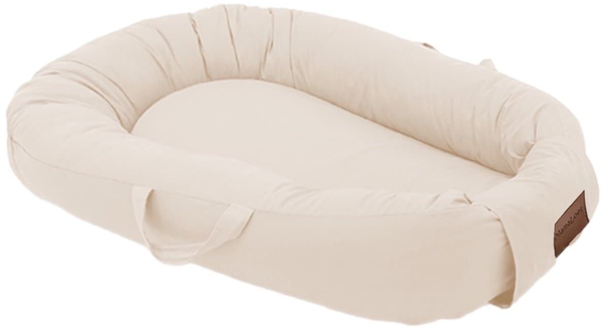 Mordesign - Deluxe Babynestje - Sand (Ecru) - Babynest met Handvaten, Koordjes & Klittenband - Newborn Nest - 100% Katoen - Vanaf 0 Maanden (EAN: 8721003407024): Eerste indruk zó zacht, zó logisch