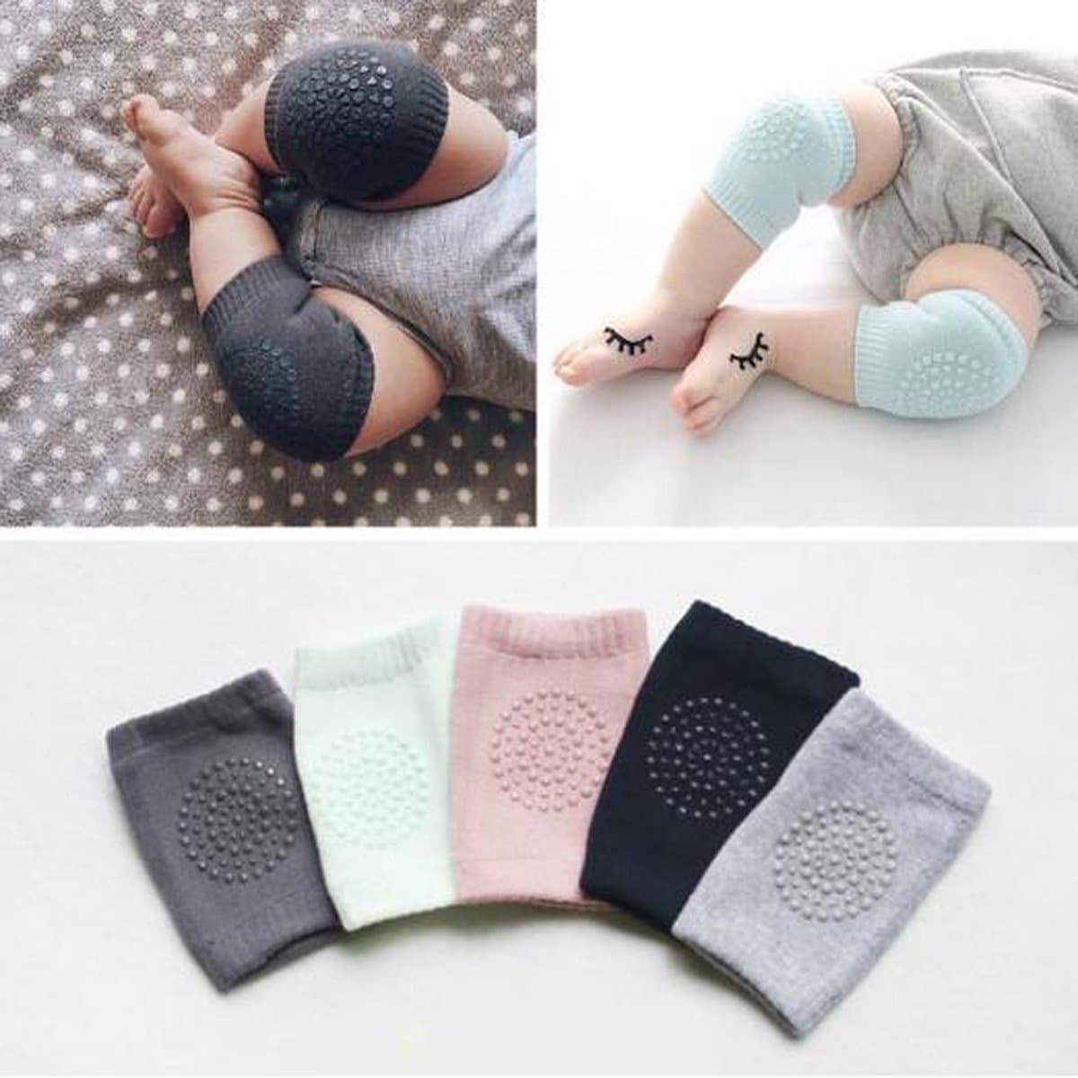 Baby kniebeschermers - Donkerblauw - 2 paar (EAN: 7091135448709)