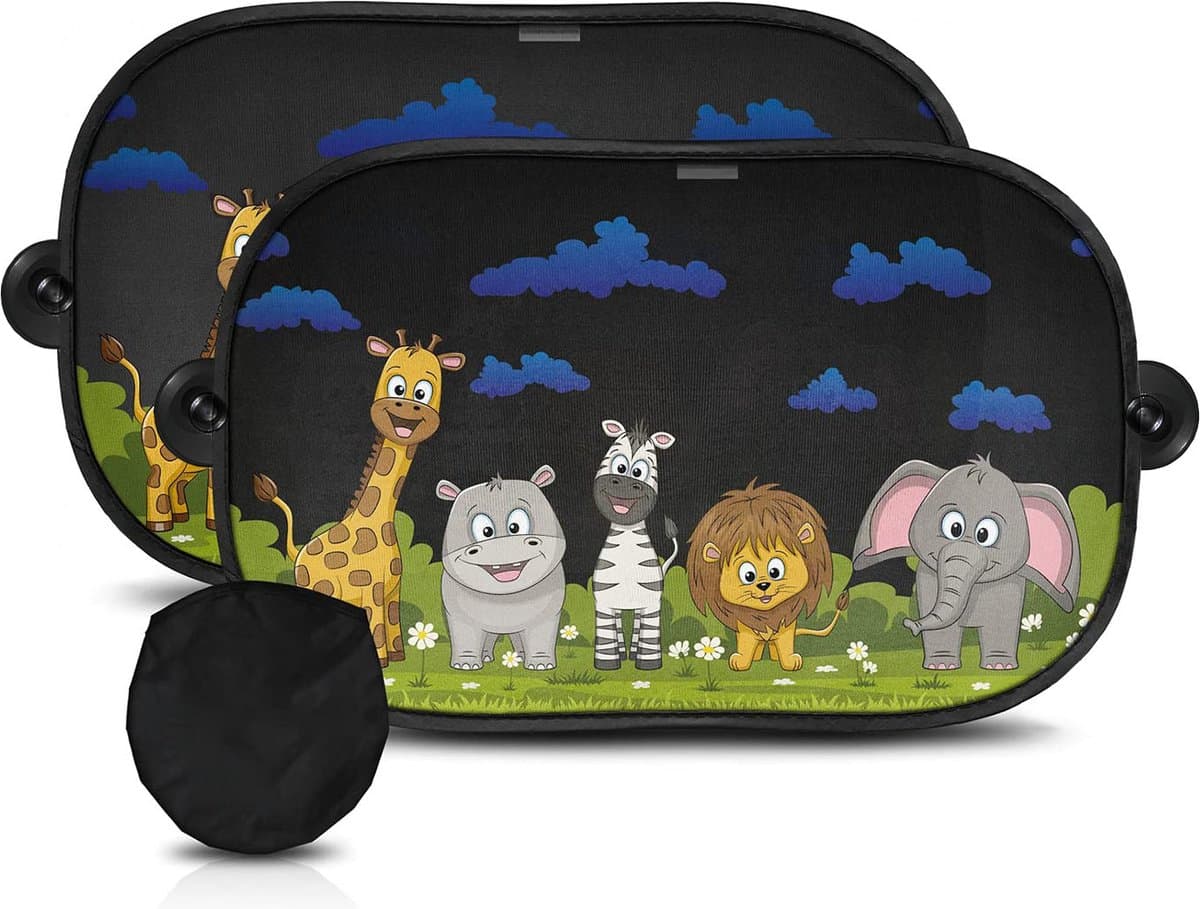 Zonnescherm Auto Baby - Kind - UV Protectie - Zonwering auto zijruit - Zonwering raam - Zonnescherm auto zijruit - Zonnescherm auto Kind - Auto zonnescherm baby (EAN: 8720865755083)