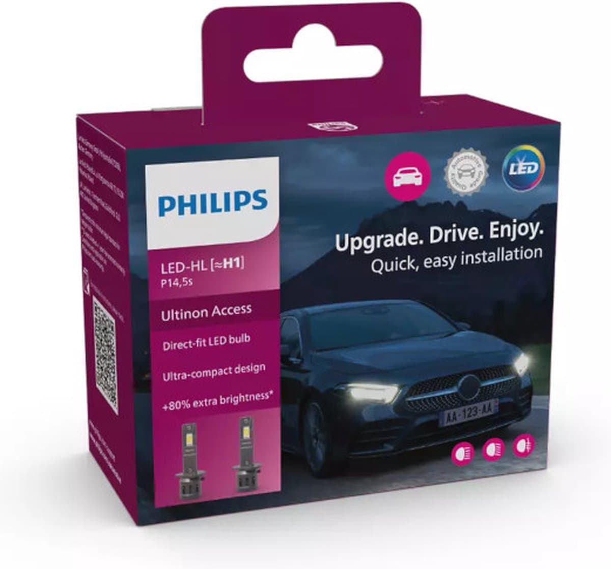 Philips Ultinon Access LED H1 set 11258U2500CX (EAN: 8719018025845)