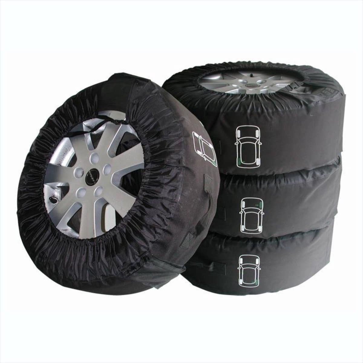 ProPlus Bandenhoezen - Bandentassen - Bandbreedte maximaal 280 mm - Wielhoes - Winter- en Zomerbanden Hoezenset - Reservewiel - XL - Eenvoudige Montage - 4 Stuks - Zwart (EAN: 8718546657283): 🌟 *Wat mensen zeggen (en waarom het belangrijk is)*