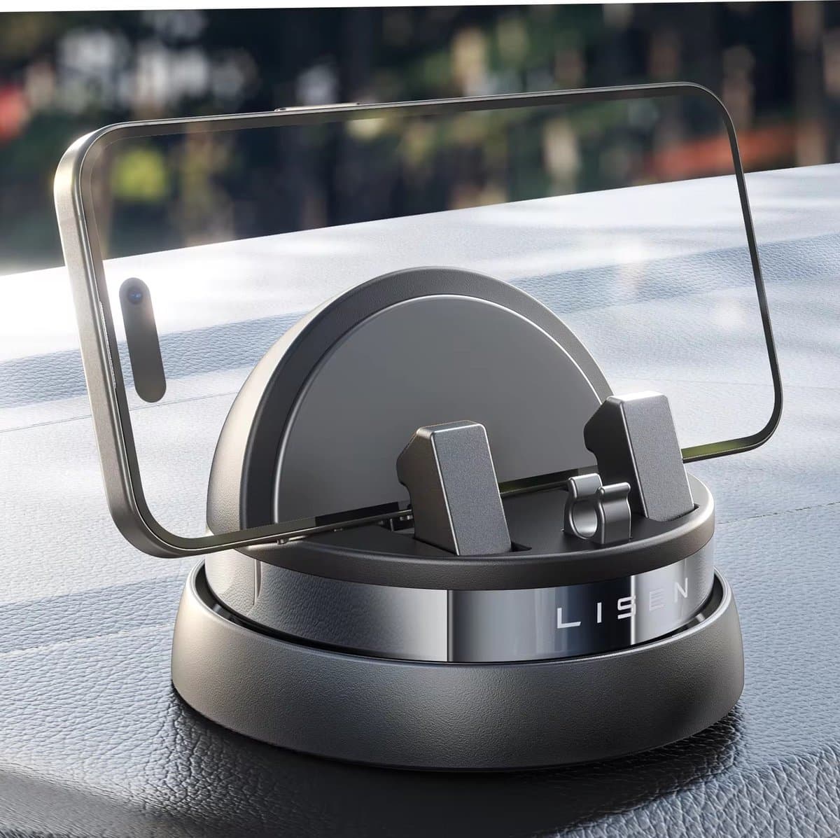 Nieuw 2025! 360 ° Draaibare Dashboard Auto Telefoonhouder Multifunctionele Telefoonhouder Auto voor iPhone 15 Pro Max/14/13/12 en Galaxy S23/22 - LISEN Stevig Magneet Smartphone Opvouwbare Air Vent Telefoon Stand Houder Cadeau Nieuwjaar Kerstcadea...