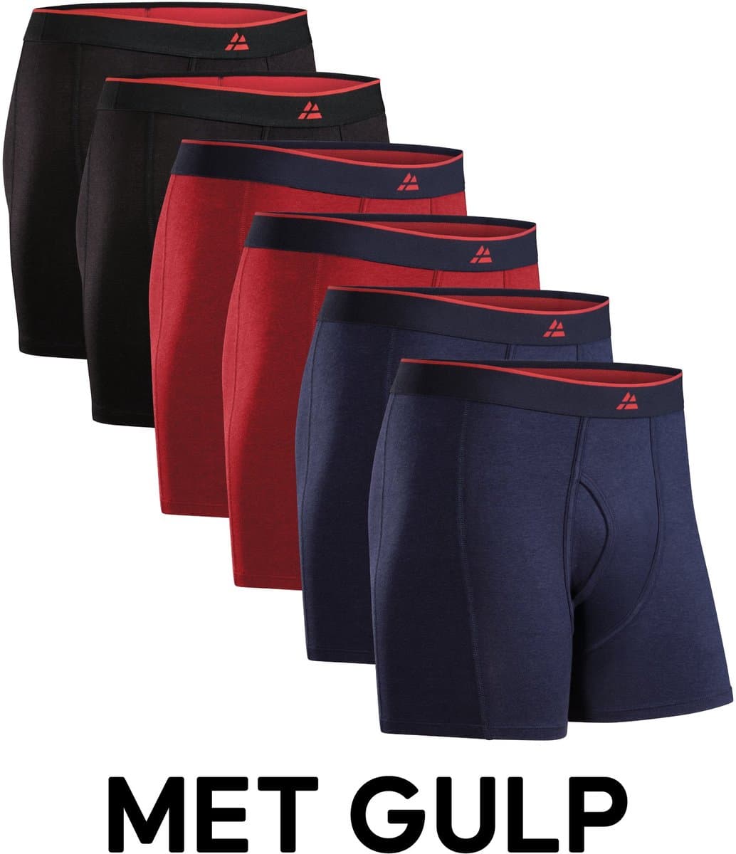 DANISH ENDURANCE Boxershorts Bamboe Viscose met Gulp - voor Heren- 6 pack - Maat M (EAN: 5713205033708)