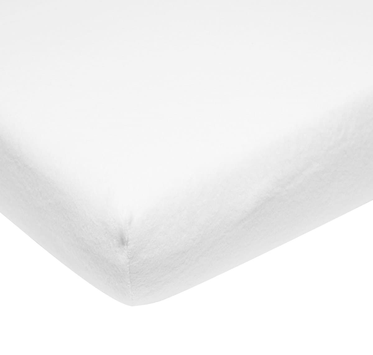 Meyco Baby Uni molton stretch hoeslaken ledikant - white - 60x120cm (EAN: 4054703564907)