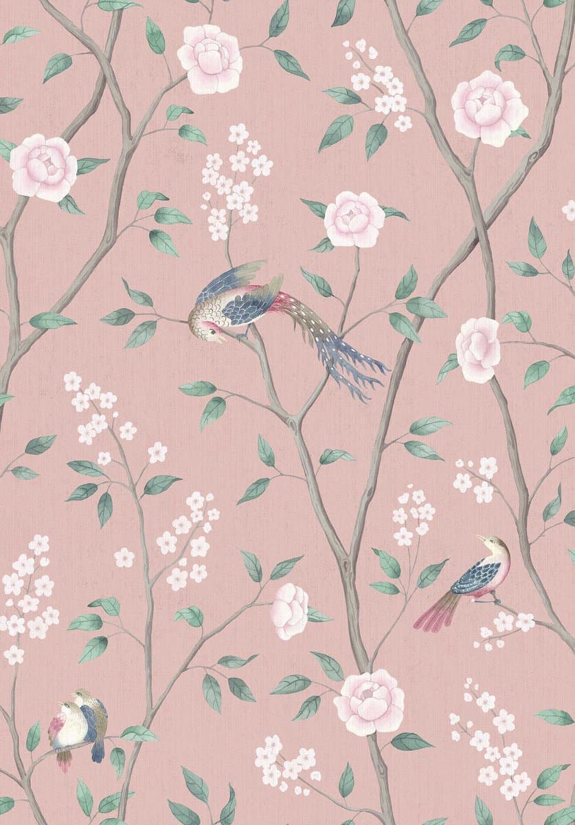 Boråstapeter Vliesbehang 1901 - Dreamy Escape - Bloemen Roze - 53cm x 10.05m (EAN: 7320094029347): Een bloemige droom in roze 🌸