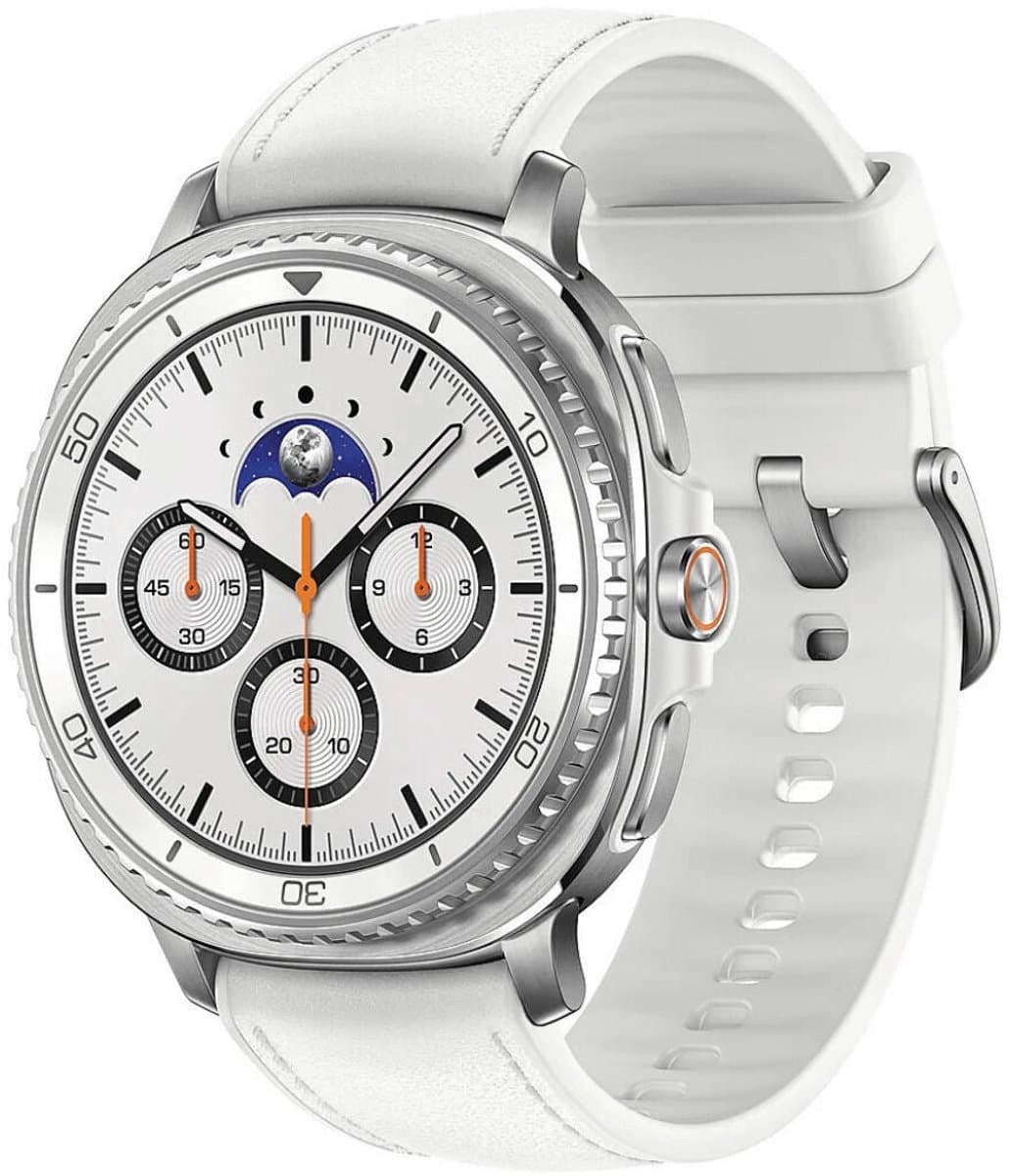 Samsung Galaxy Watch 8 Classic - Smartwatch - 46mm - White (EAN: 8806097415428): **Eerste indruk Stijlvol en lichtgewicht**